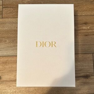 Dior Ivory Box with Gold Logo